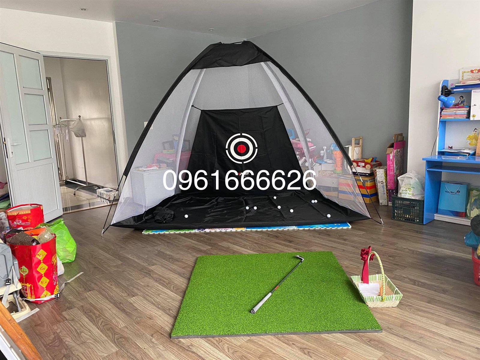 Bộ Lều Tập Golf Swing và Thảm 1.2x1.2m