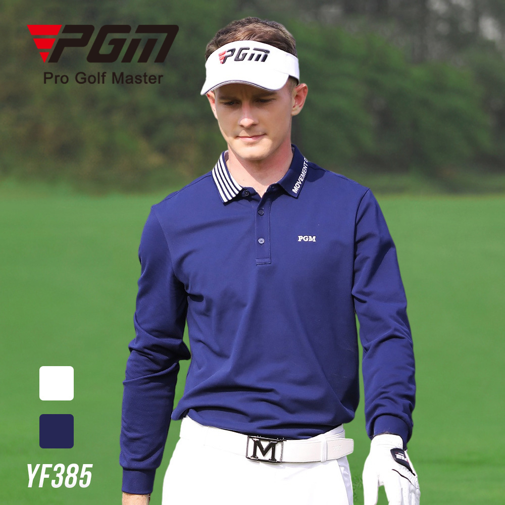 Áo golf nam dài tay PGM 2 màu YF385