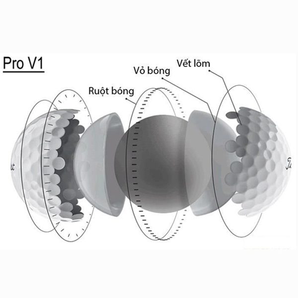 Bóng golf Titleist Pro V-1