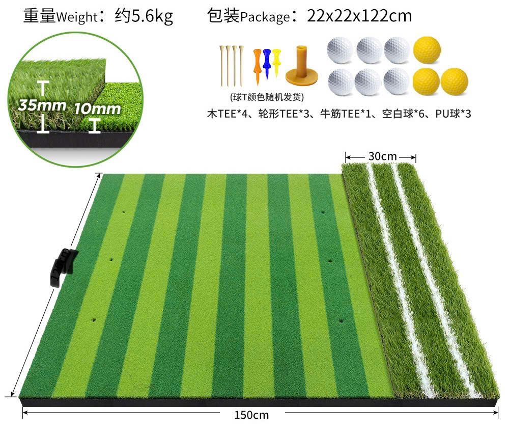 Thảm tập golf 2D 2025 new