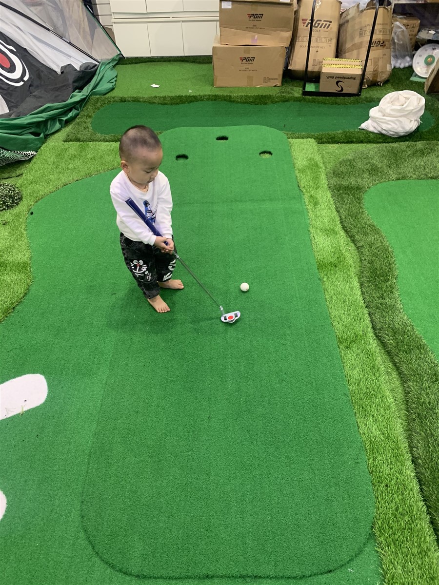 Thảm tập golf tại nhà chất liệu cỏ 0.9x3m
