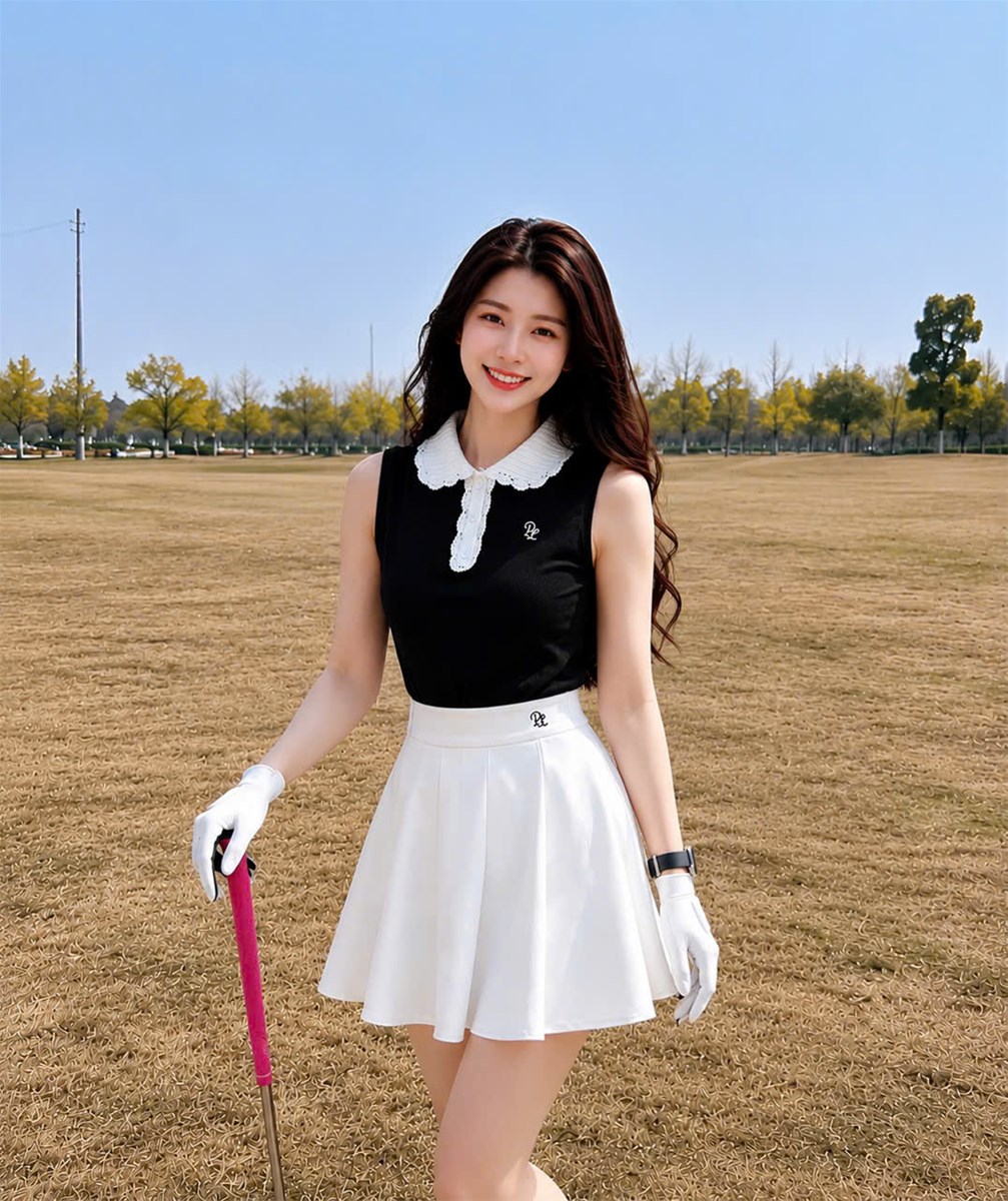 SET GOLF AWTRẮNG ĐEN THANH LỊCH - TÔN DÁNG CỰC XINH