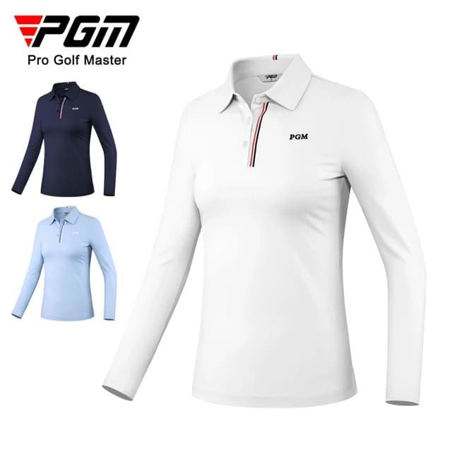 Áo dài tay golf nữ cổ bẻ cao cấp PGM-YF534