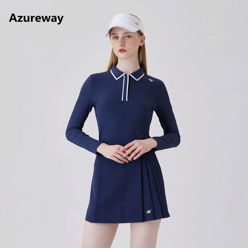 Áo Váy Golf Nữ AZUREWAY Set Áo Váy Thể Thao