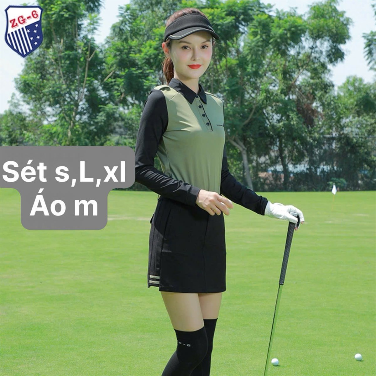 Sét áo, váy ZG-6 golf nữ ,NEW FASHION