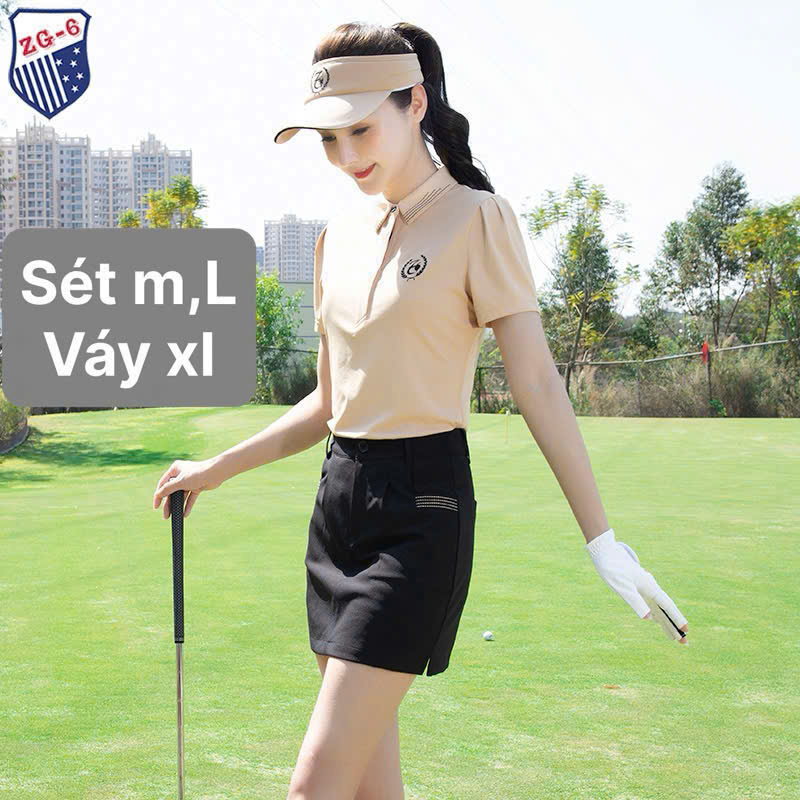 Sét áo, váy ZG-6 golf nữ ,NEW FASHION