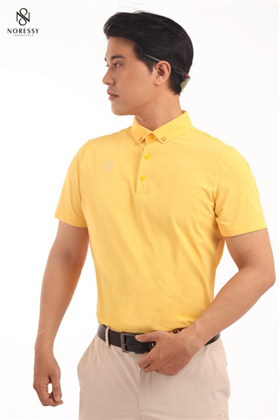 Áo Golf Nam Noressy Polo -Tshirt màu vàng