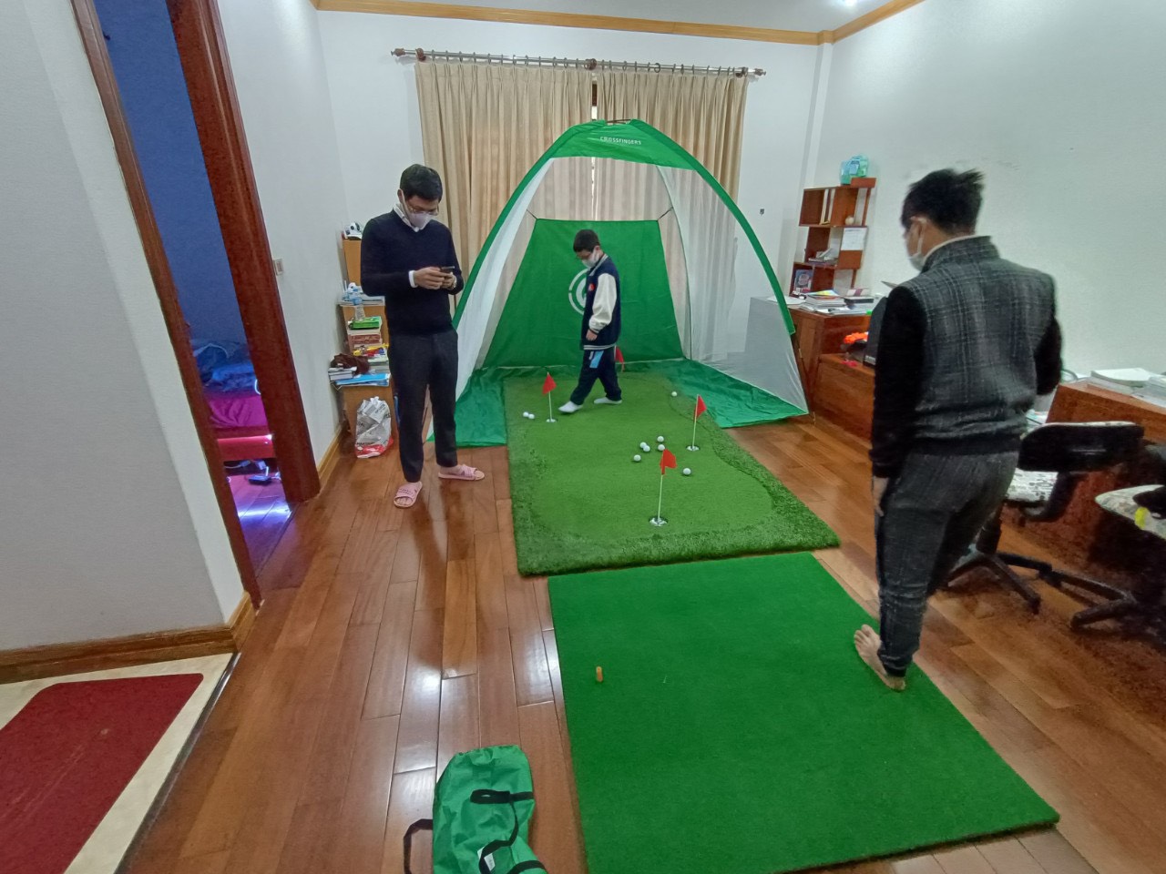 Combo lồng swing 2x3x1,5m + thảm putting 1,5x3m