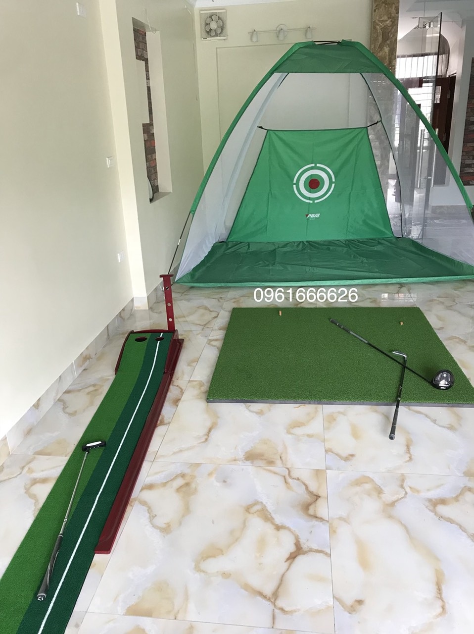 Combo lồng 2x3x1,5m + thảm swing + thảm putting