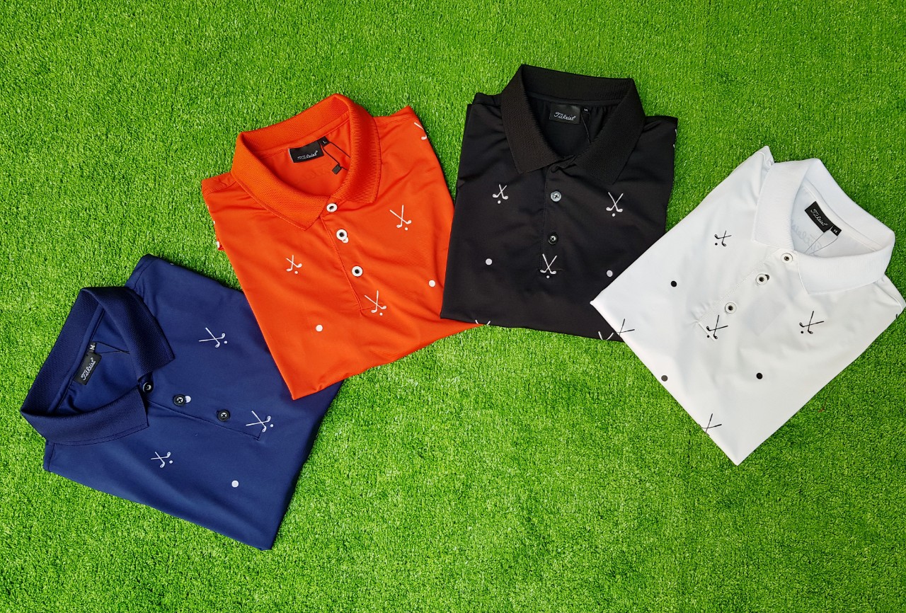 Áo golf nam Titleist ngắn tay 4 màu co dãn 4 chiều