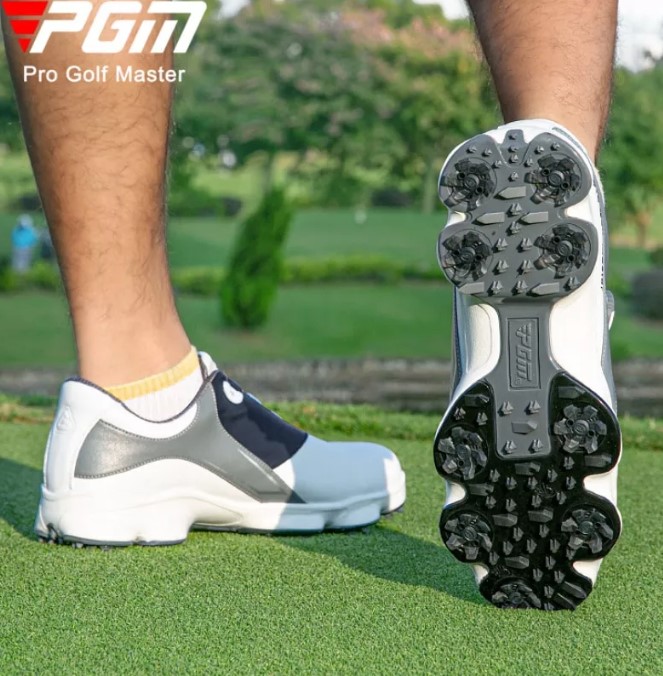 Giày golf nam da bò thật đế đinh BOA PGM XZ194
