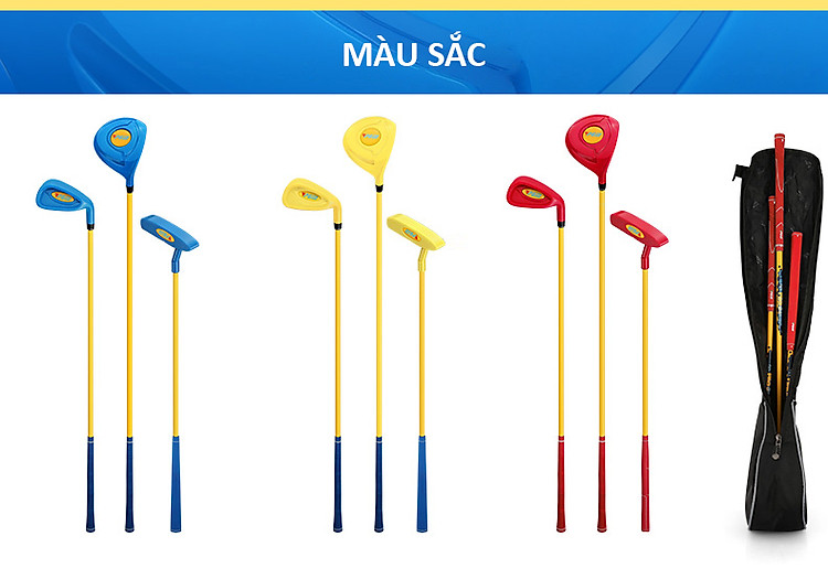 Bộ Gậy Golf Nhựa Trẻ Em - PGM Plastic Kids Golf Clubs - JRTG011 + TÚI
