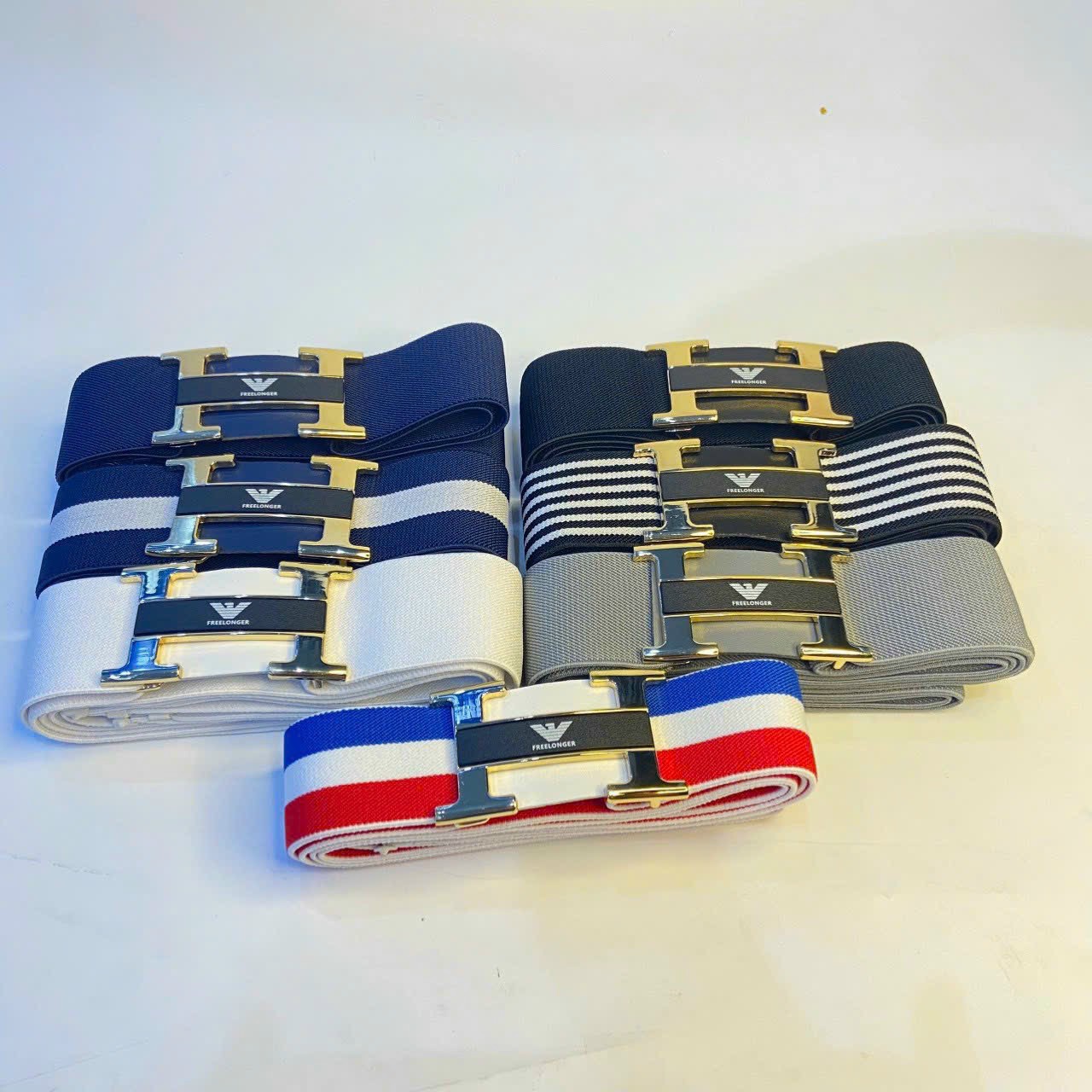 Thắt lưng chun golf nam chữ H co dãn tốt thời trang cao cấp TL022