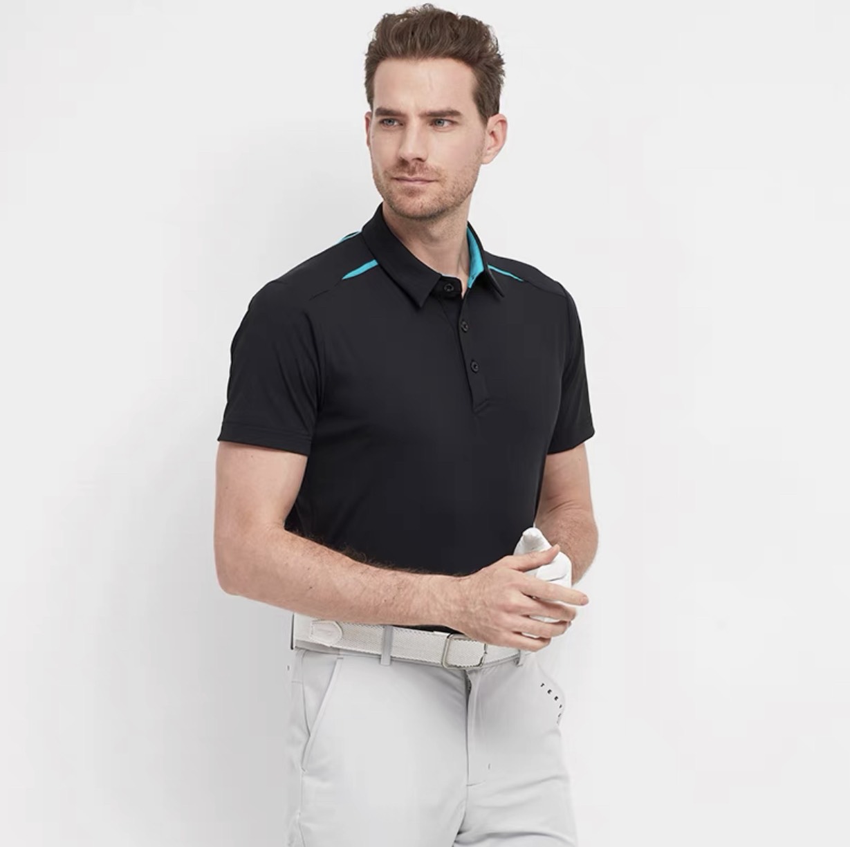 Áo golf nam cộc tay trẻ trung