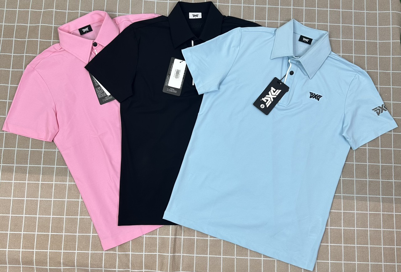 Áo golf Nam PXG- áo golf Nam mẫu mới 2024 chất đẹp co giãn thoáng khí chống UV tốt