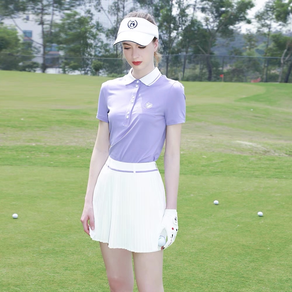 Set áo váy golf, đồ golf nữ ZG-6 cotton thấm hút mồ hôi mới