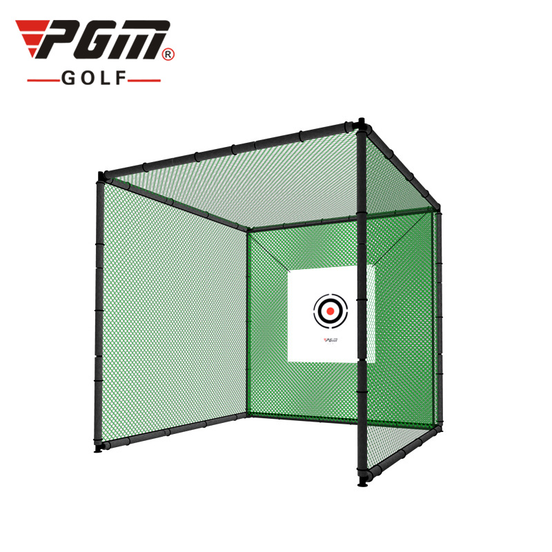 Khung tập golf 3x3x3, lưới golf, hồng tâm, bọc bảo vệ và lưới giảm chấn