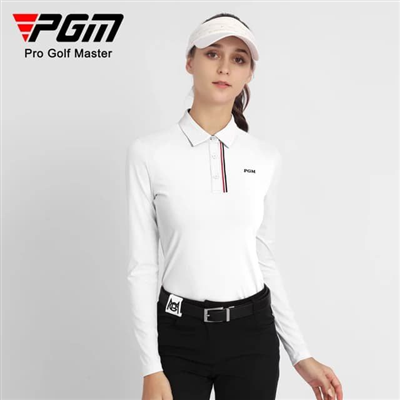 Áo dài tay golf nữ cổ bẻ cao cấp PGM-YF534